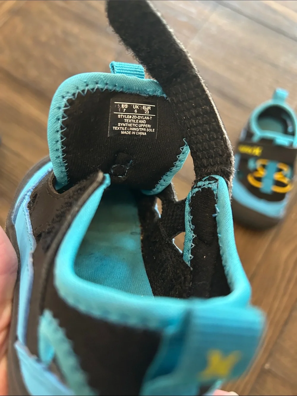 Hurley Kids Teal, Black & Yellow Water Shoes